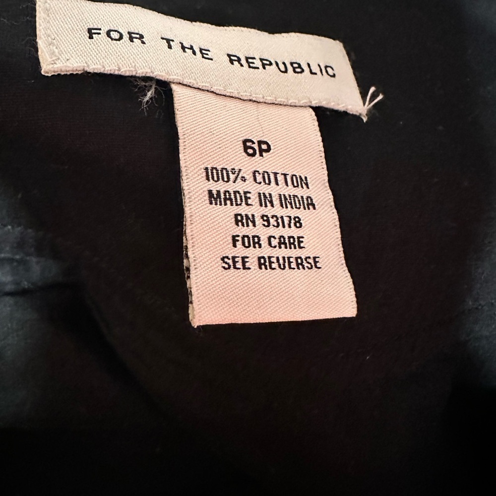 For The Republic Embroidered Floral Embroidered Black Skirt - Picture 3 of 3